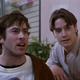 Jason Lee shouts some lines in Mallrats (1995).